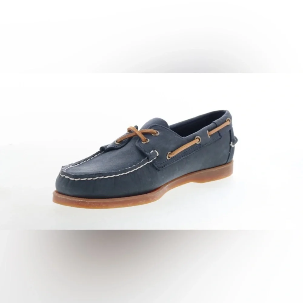 NWOT Sebago Men's “Portland” Blue Nubuck Leather Dockside’s Boat Shoes